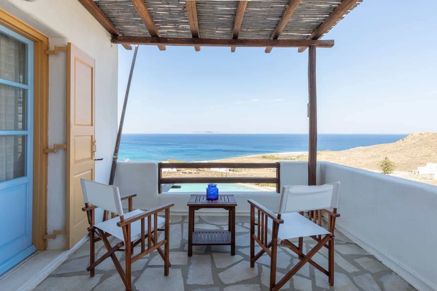 Balcon face à la mer Égée